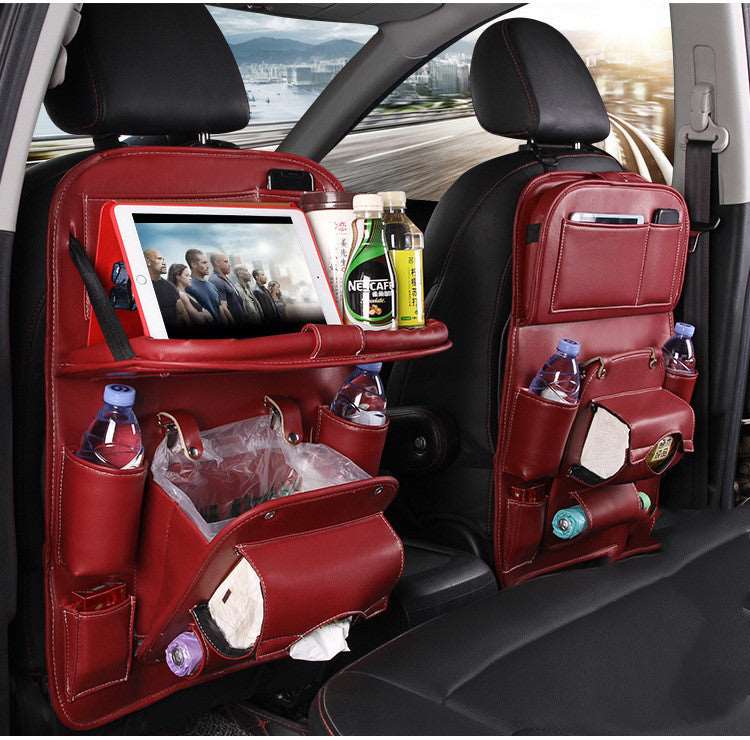 Pad-Bag Organizer Tray Car-Seat Car-Trash-Can Auto-Accessories Foldable Table Travel - J&J Detailing Services  