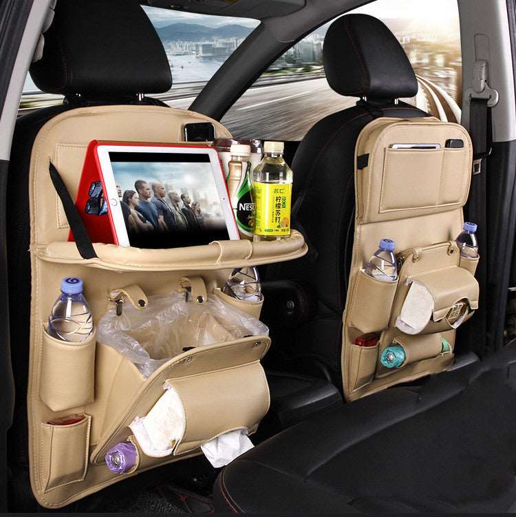 Pad-Bag Organizer Tray Car-Seat Car-Trash-Can Auto-Accessories Foldable Table Travel - J&J Detailing Services  