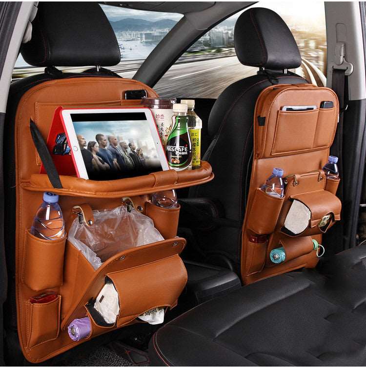 Pad-Bag Organizer Tray Car-Seat Car-Trash-Can Auto-Accessories Foldable Table Travel - J&J Detailing Services  