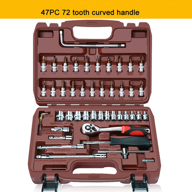 Auto repair tool ratchet quick socket wrench set - J&J Detailing Services  