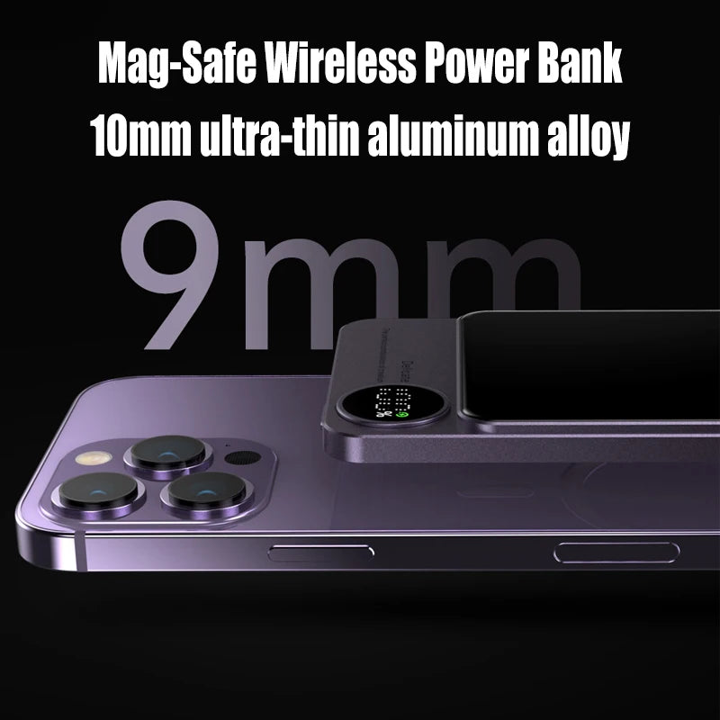 10000mAh Macsafe Magnetic Power Bank PD20W 15W Wireless Fast Charger External Auxiliary Battery Pack For Magsafe iPhone 15 14 13 - J&J Detailing Services  