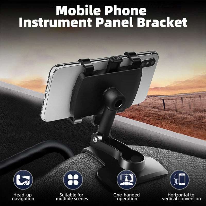 3 in 1 Car Phone Holder Dashboard Rearview Mirror Mobile Phone GPS Navigation Bracket Adjustable Auto Phone Holder For iPhone 13 - J&J Detailing Services  