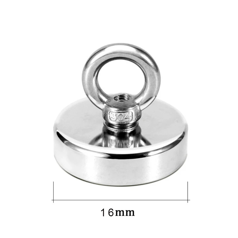 Super Strong Neodymium Magnets N52 Iman Ima Magnetic Fishing Magneat with Countersunk Hole Eyebolt for Salvage Magnetic Fishing - J&J Detailing Services  