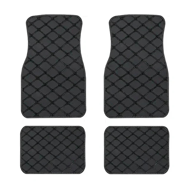 Car Floor Mats 4PCS Universal PU Leather Waterproof - J&J Detailing Services  