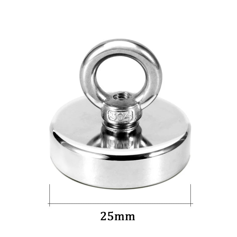 Super Strong Neodymium Magnets N52 Iman Ima Magnetic Fishing Magneat with Countersunk Hole Eyebolt for Salvage Magnetic Fishing - J&J Detailing Services  