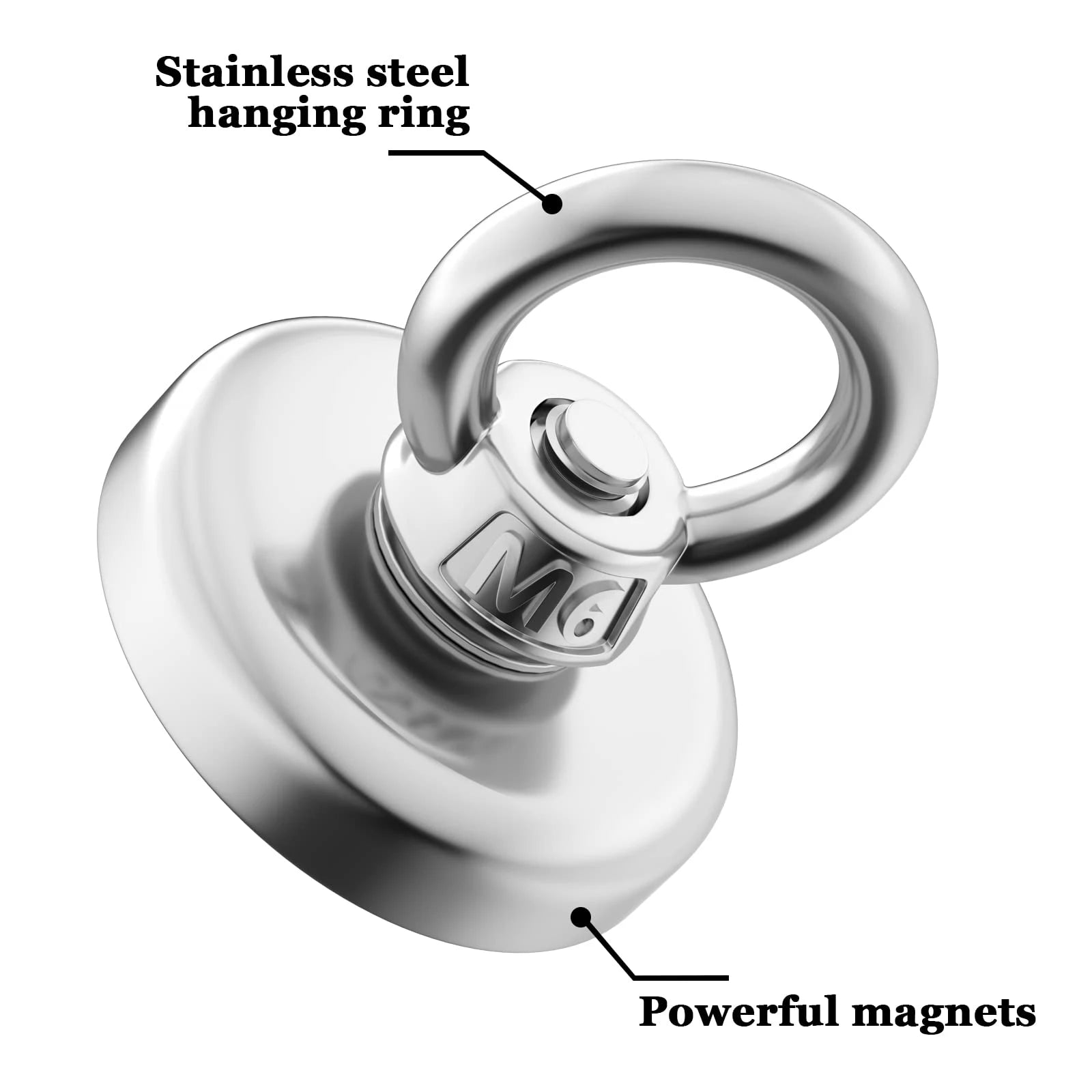 Super Strong Neodymium Magnets N52 Iman Ima Magnetic Fishing Magneat with Countersunk Hole Eyebolt for Salvage Magnetic Fishing - J&J Detailing Services  