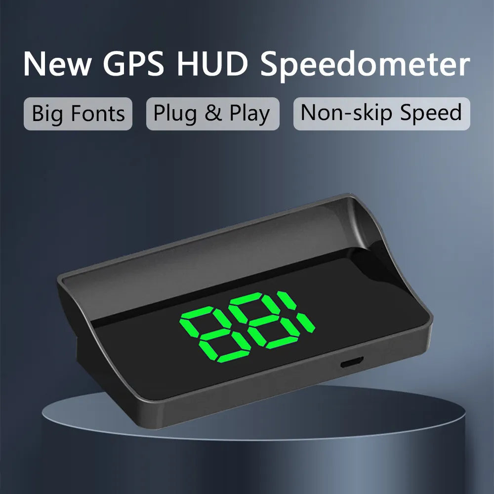 2024 HD Car Head Up Display HUD Windshield Projector GPS System for All Cars Speedometer Auto Electronics Accessories Speed KM/H - J&J Detailing Services  