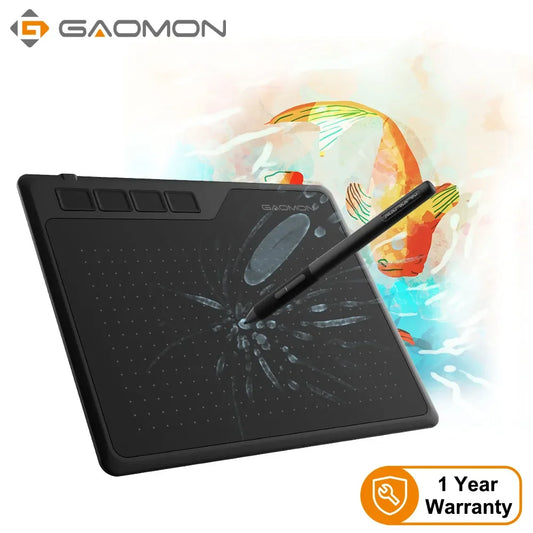 GAOMON S620 6.5 x 4 Inches Digital Tablet Anime, Graphic Tablet for Drawing &Playing OSU with 8192 Levels Battery-Free Pen - J&J Detailing Services  