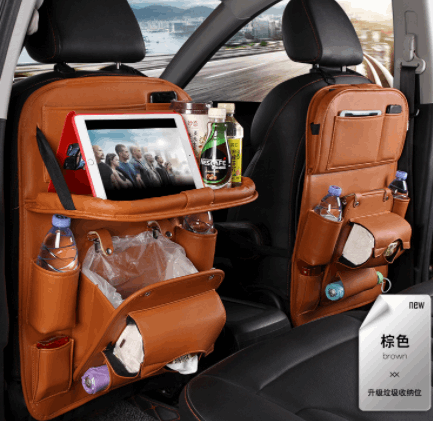 Pad-Bag Organizer Tray Car-Seat Car-Trash-Can Auto-Accessories Foldable Table Travel - J&J Detailing Services  